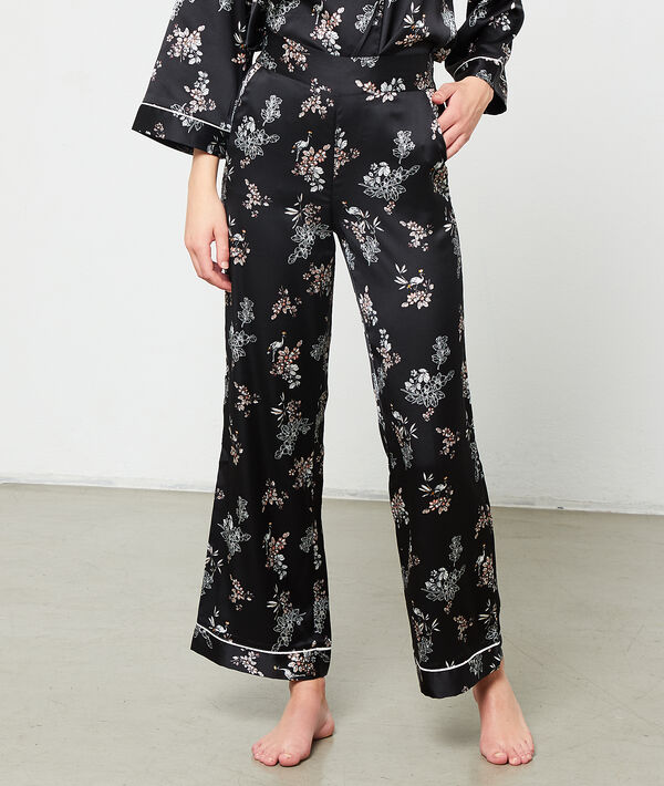 Pantalon satiné imprimé Pantalon satiné imprimé