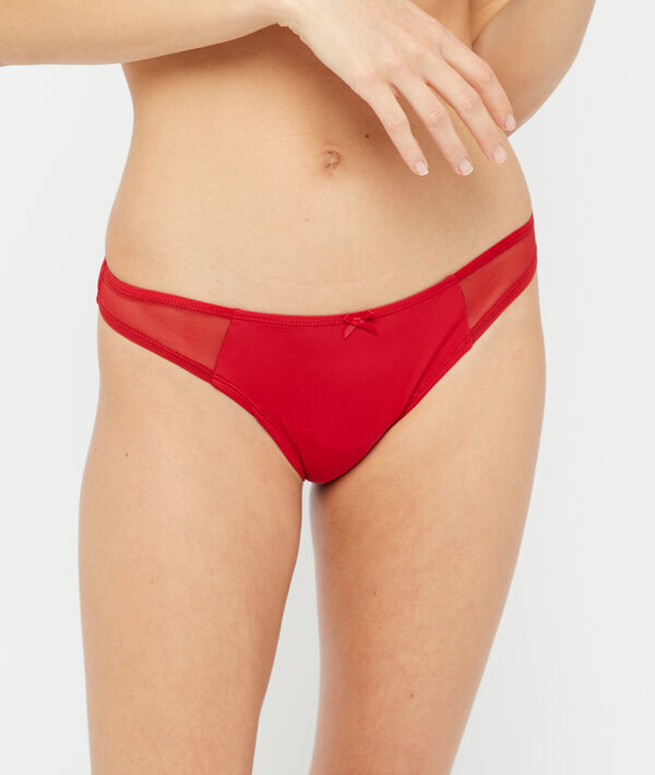 Tanga détail tulle Tanga détail tulle;${refinementColor}