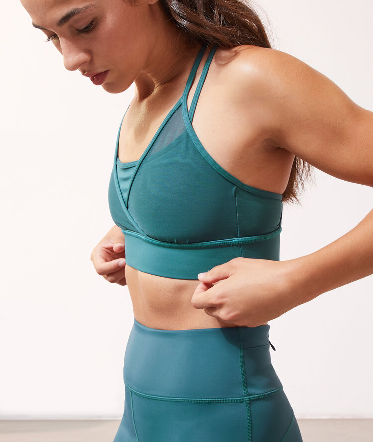 Brassière de training - maintien médium vert.