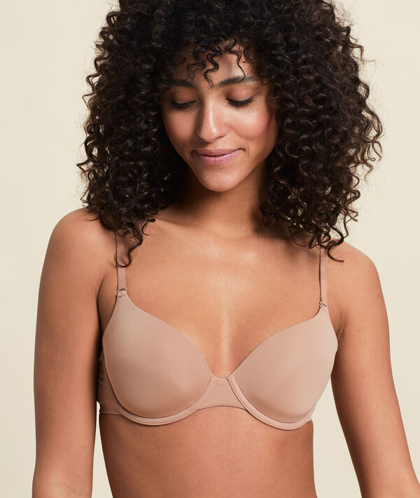 Soutien-gorge n°5 - coques fines microfibre dune.