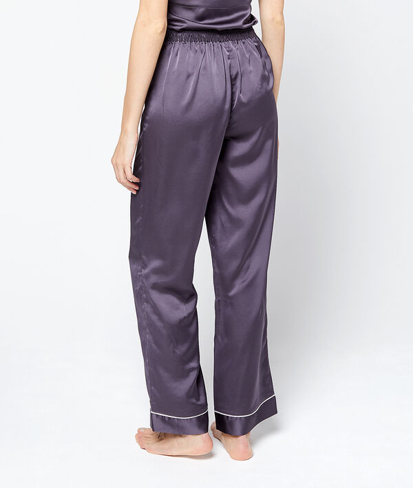 Pantalon satiné évasé Pantalon satiné évasé