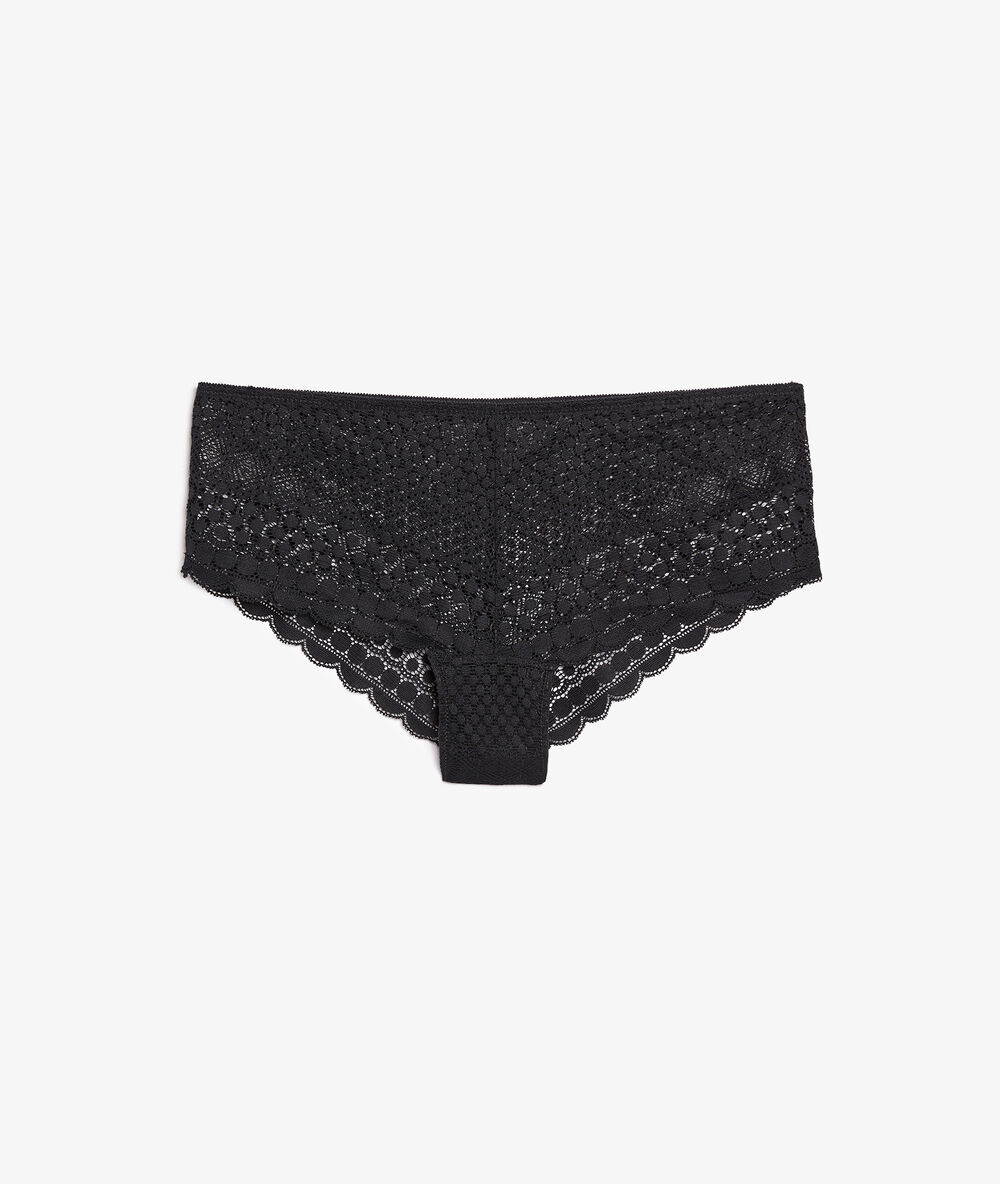 Shorty en dentelle noir.