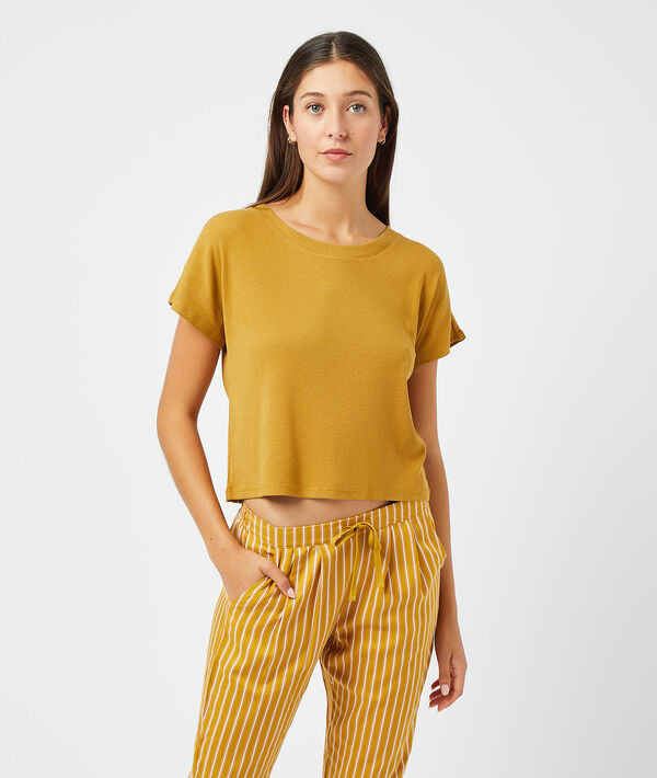 T-shirt côtelé T-shirt côtelé;${refinementColor}