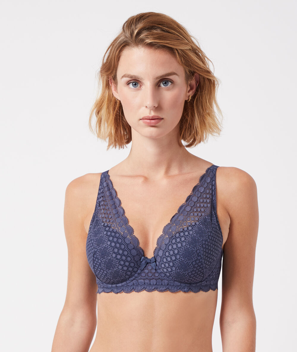 Soutien-gorge n°6 - triangle naturel anthracite.