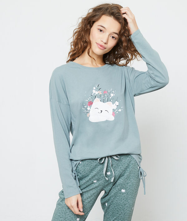 Top manches longues chat Top manches longues chat;${refinementColor}