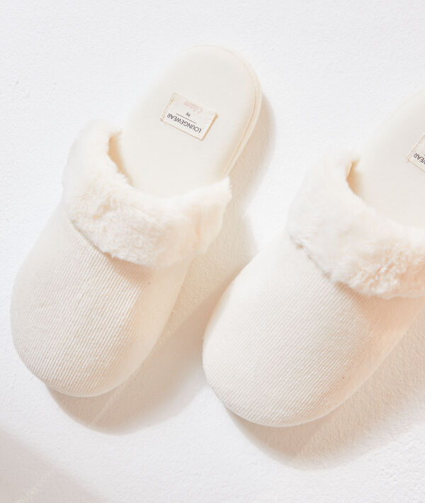 Chaussons mule velours Chaussons mule velours;${refinementColor}