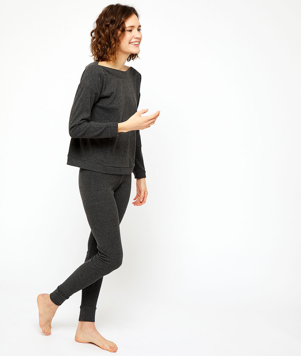 Pantalon loungewear anthracite.
