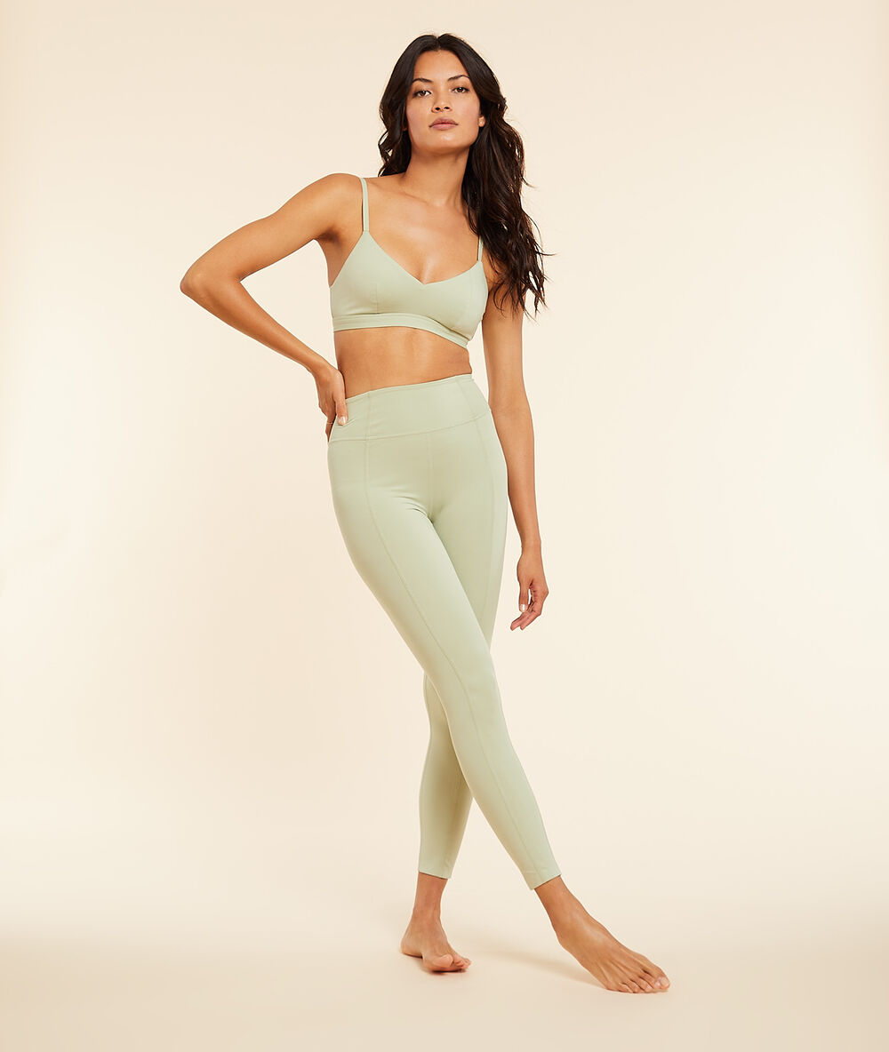 Brassière de yoga - maintien medium vert nil.