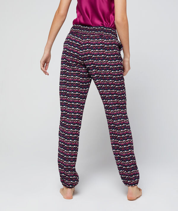 Pantalon satin imprimé Pantalon satin imprimé