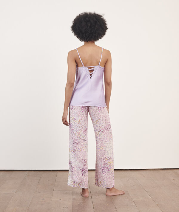 Pantalon satiné imprimé Pantalon satiné imprimé;${refinementColor}