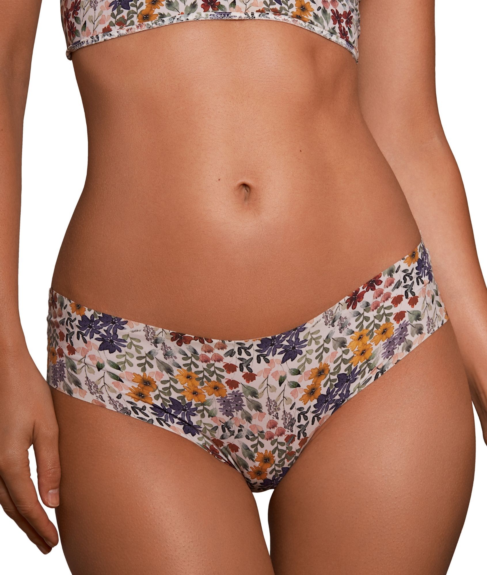 Culotte effet seconde peau imprimé fleuri - Esquisse - M - Violet - Femme - Etam