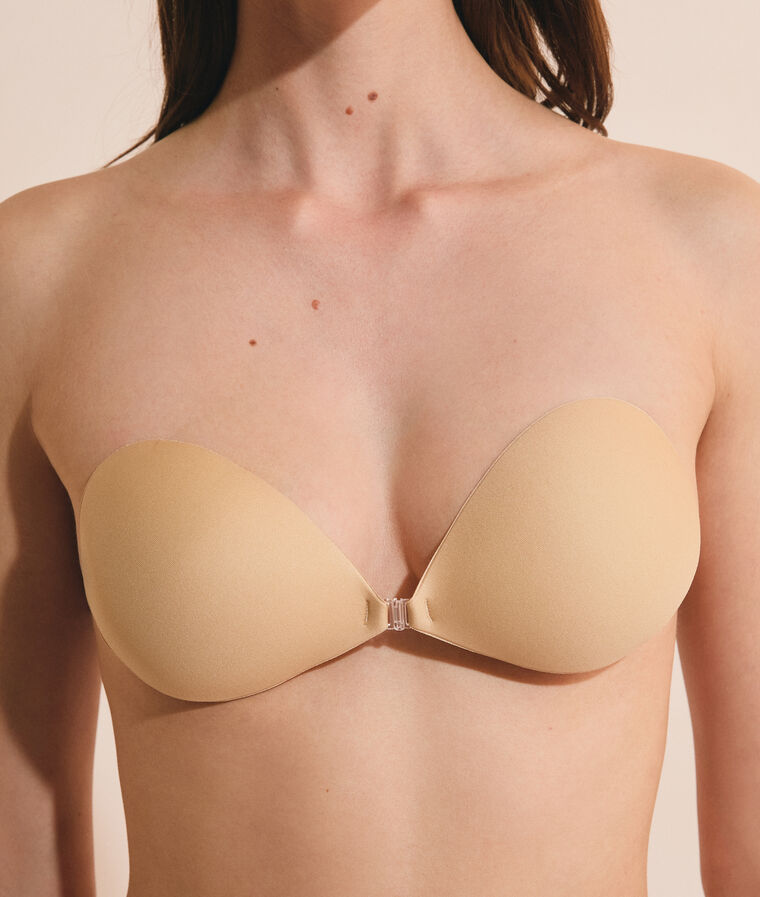 Soutien microfibre sans bretelles peau.