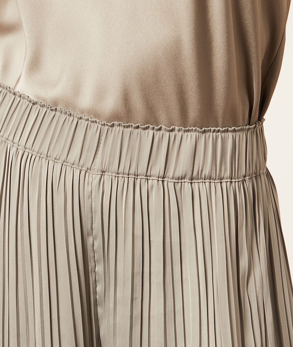 Pantalon de pyjama évasé argile.