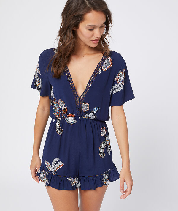 Combishort imprimé fleuri Combishort imprimé fleuri