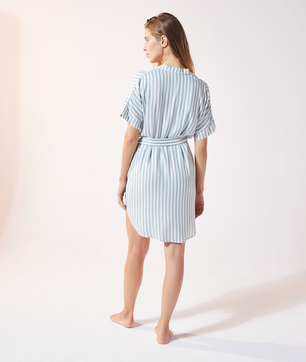 Chemise de nuit rayée Chemise de nuit rayée;${refinementColor}