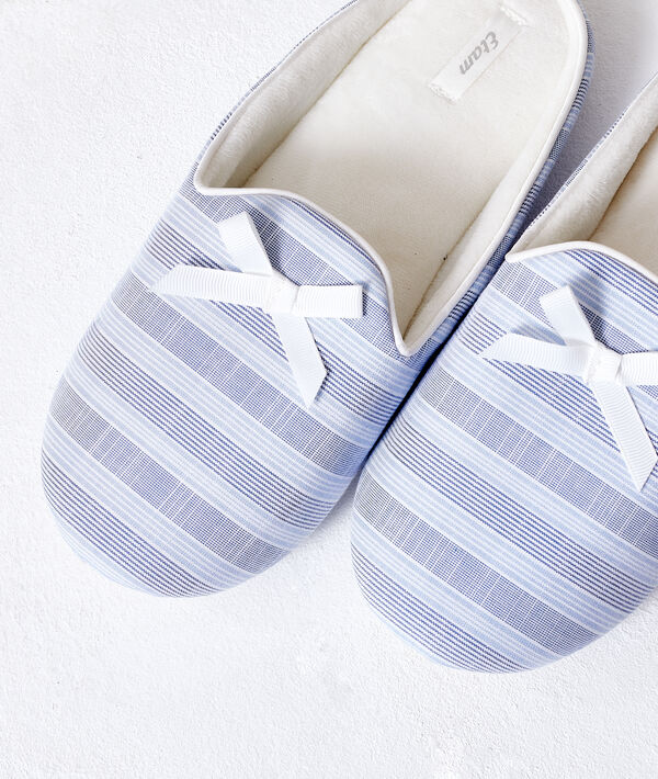 Chaussons mules à rayures Chaussons mules à rayures;${refinementColor}