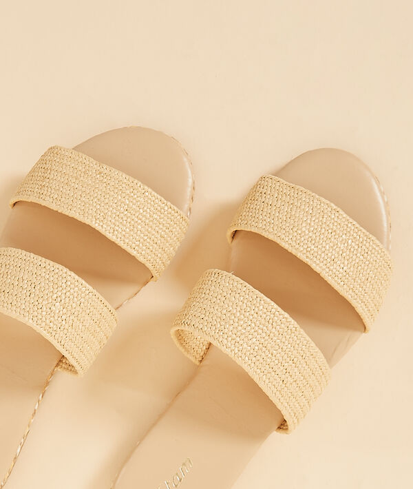 Sandales effet paille Sandales effet paille;${refinementColor}
