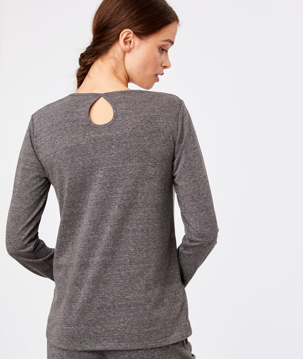 T-shirt dos ouvert imprimé attrape rêve T-shirt dos ouvert imprimé attrape rêve