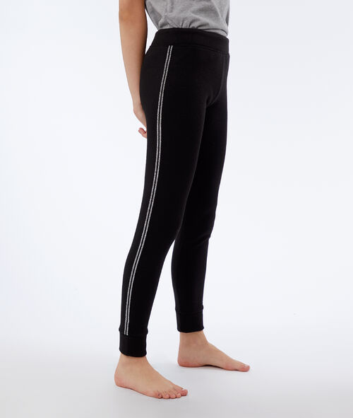 Pantalon à liseré métallisé