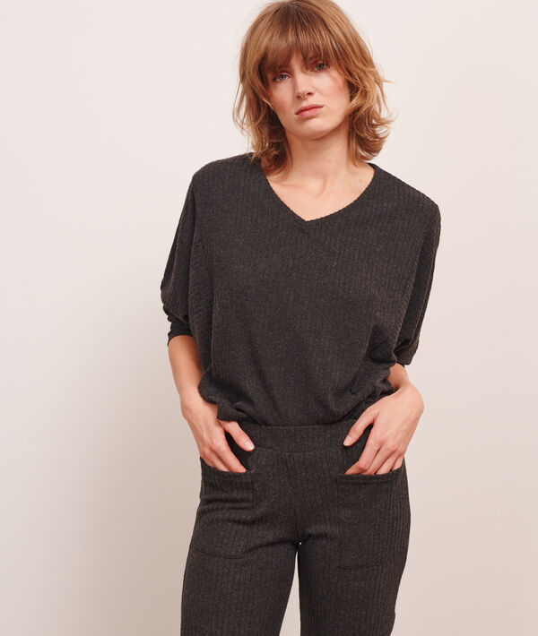 Top manches longues loungewear Top manches longues loungewear;${refinementColor}