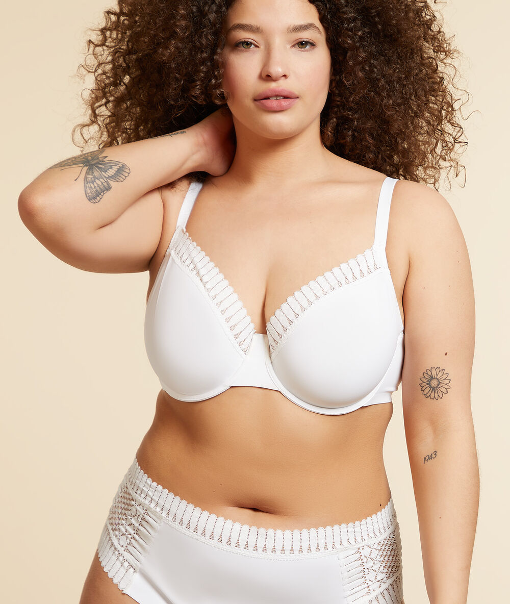 Soutien-gorge corbeille confort seconde peau ecru.
