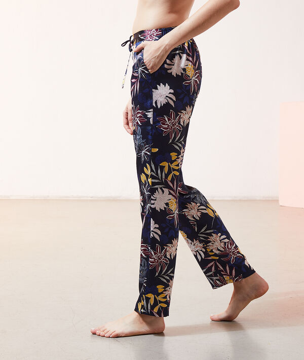 Pantalon satiné imprimé Pantalon satiné imprimé;${refinementColor}