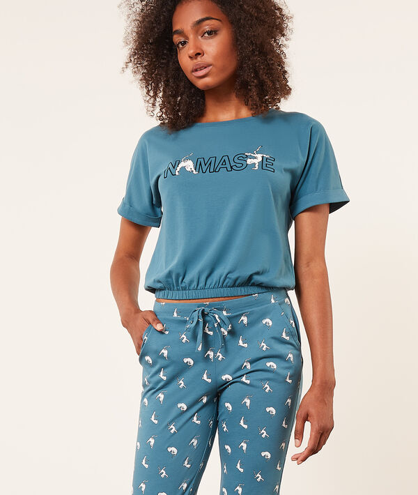 Top manches courtes "Namaste" Top manches courtes "Namaste";${refinementColor}
