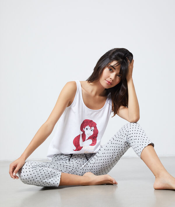 T-shirt princesse "red hair don't care" blanc.