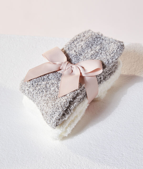 Lot de 2 paires de chaussettes douillettes Lot de 2 paires de chaussettes douillettes;${refinementColor}