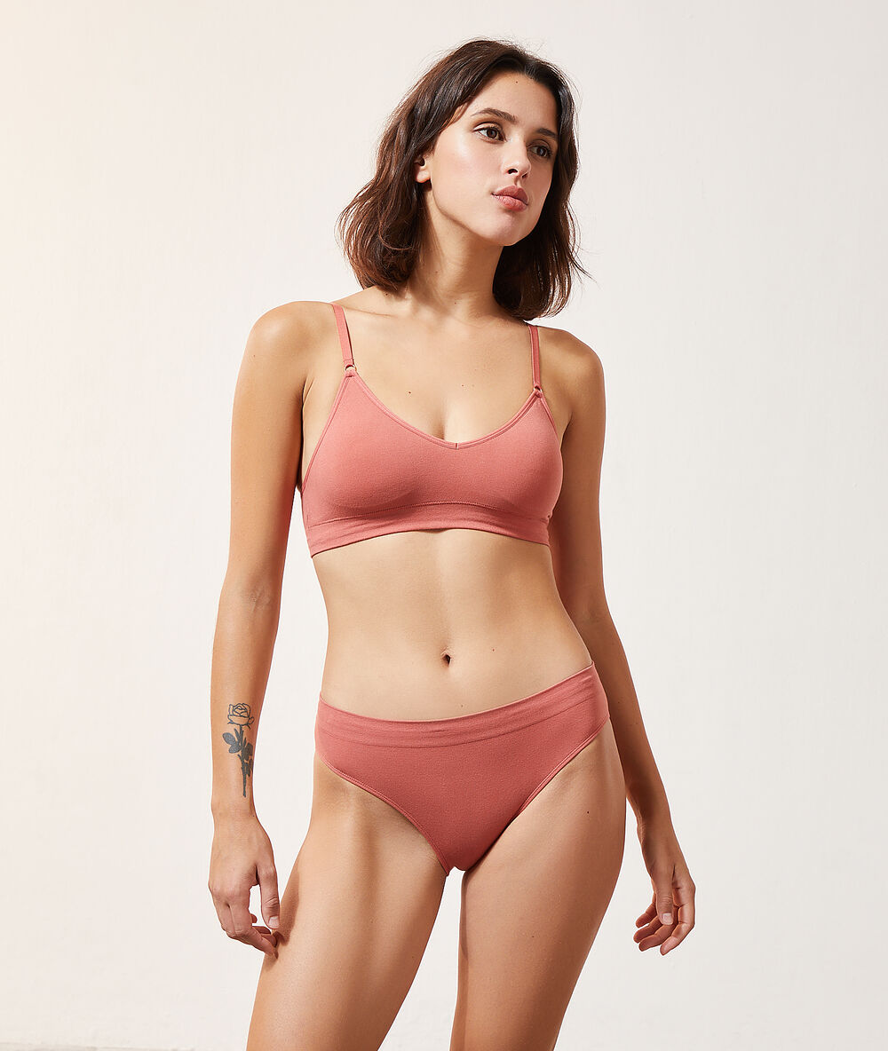 Brassière confort optimal en coton blush.