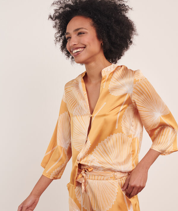 Chemise satinée imprimé Chemise satinée imprimé;${refinementColor}