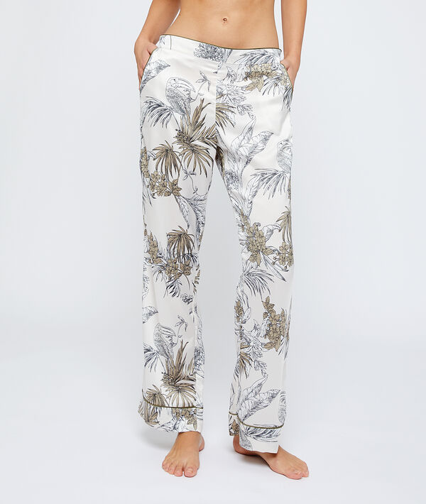 Pantalon imprimé feuillage Pantalon imprimé feuillage