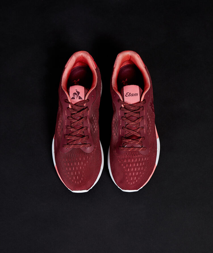 Baskets etam x le coq sportif bordeaux grenat.