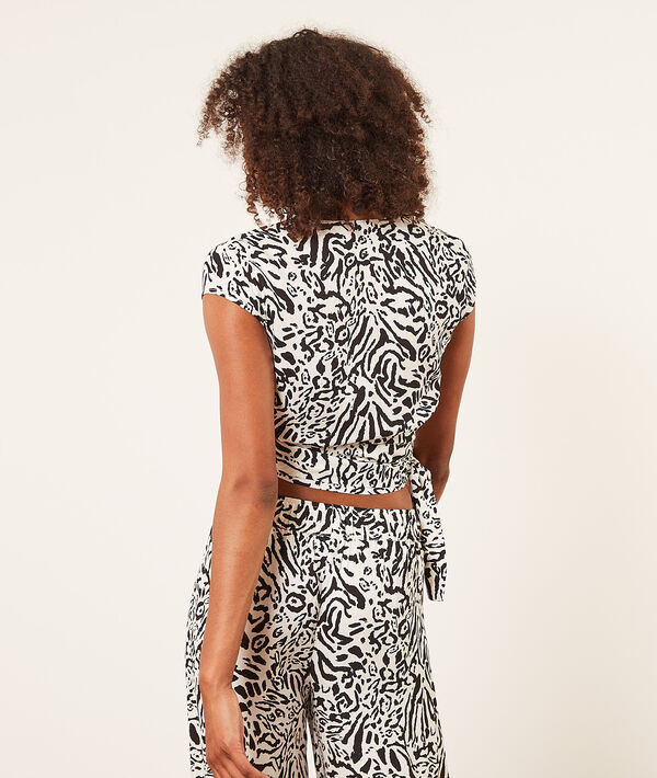 Top manches courtes cache-coeur Top manches courtes cache-coeur;${refinementColor}
