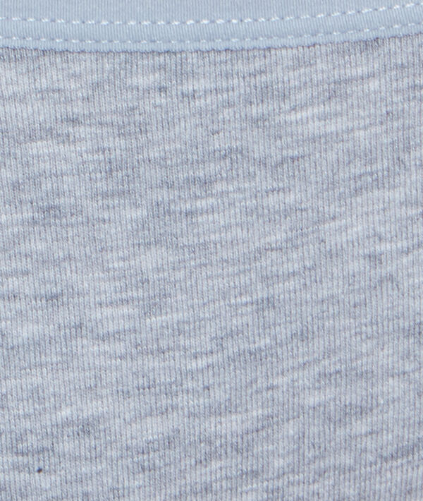 Shorty en coton gris.