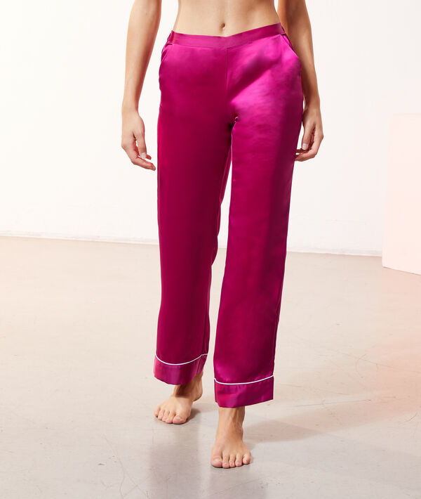 Pantalon de pyjama satiné Pantalon de pyjama satiné;${refinementColor}