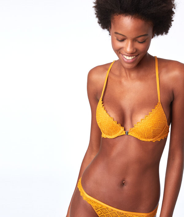 Soutien-gorge N°2 - Push-up plongeant en dentelle dos nageur Soutien-gorge N°2 - Push-up plongeant en dentelle dos nageur