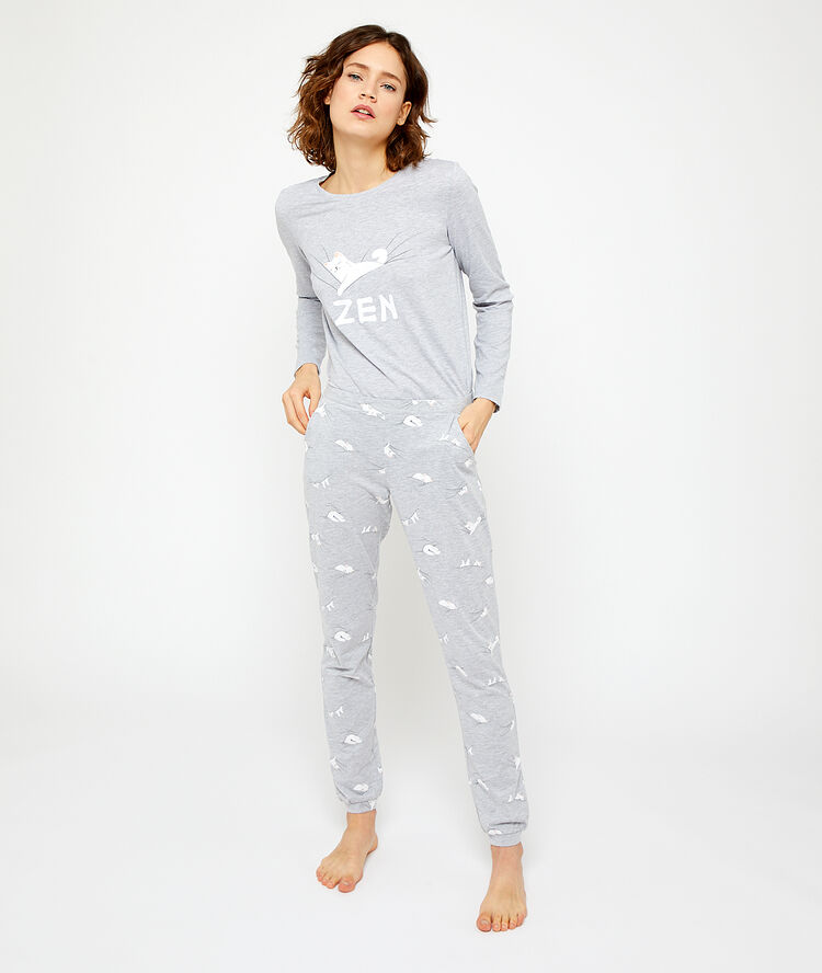 Pyjama 3 pièces "zen" ecru.