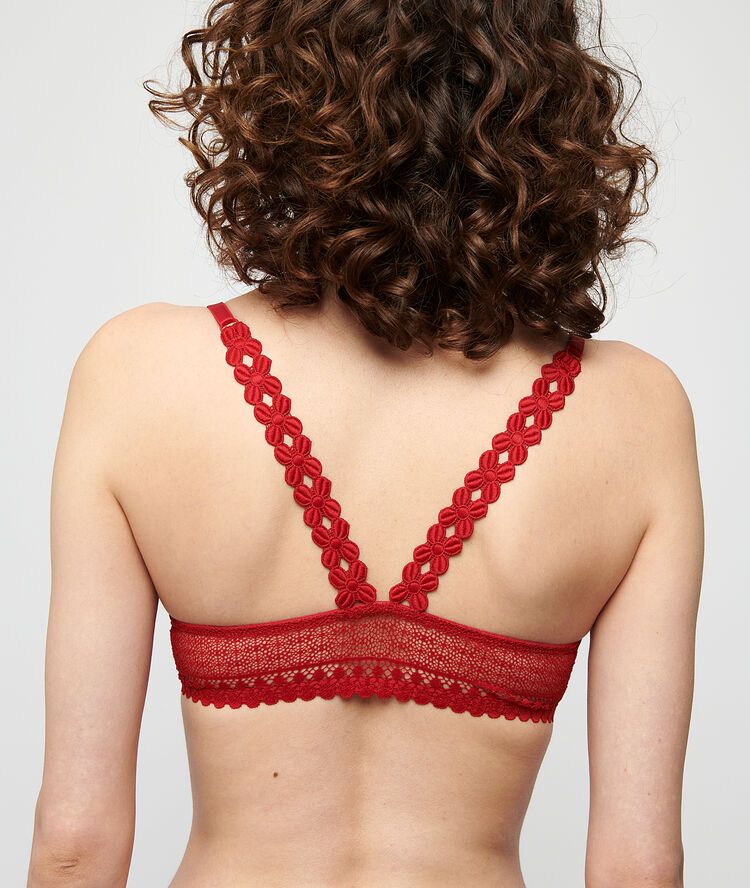 Soutien-gorge n°3 - triangle push-up rouge.
