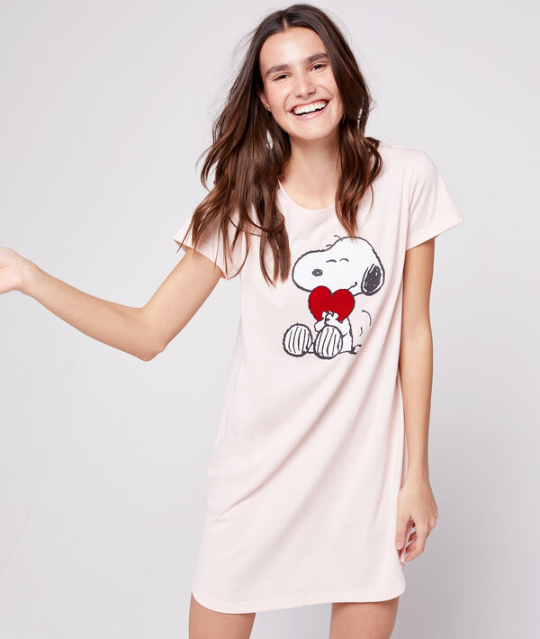 Chemise de nuit imprimé snoopy Chemise de nuit imprimé snoopy;${refinementColor}