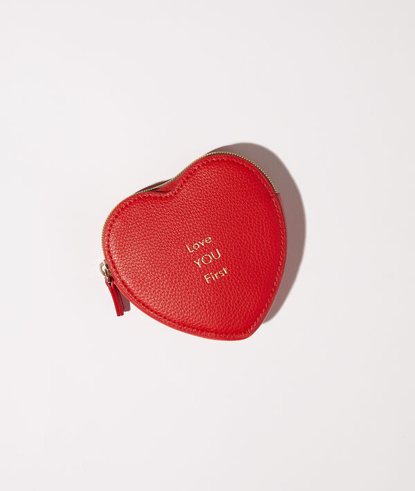 Petit porte-monnaie cœur "Love you first" Petit porte-monnaie cœur "Love you first";${refinementColor}