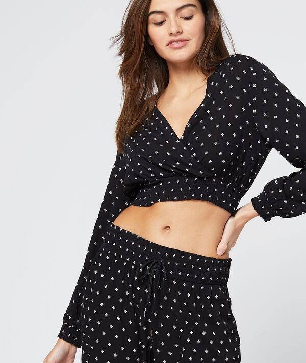 Crop top forme cache-coeur Crop top forme cache-coeur