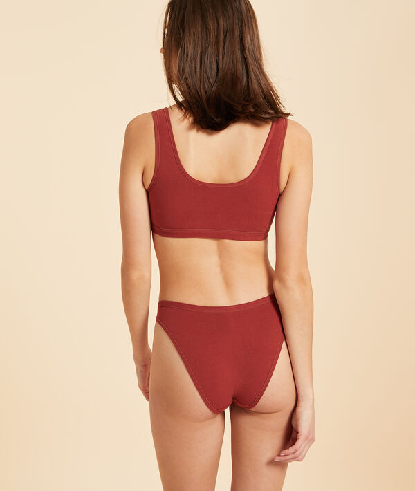 Culotte high leg en coton bio extensible Culotte high leg en coton bio extensible;${refinementColor}