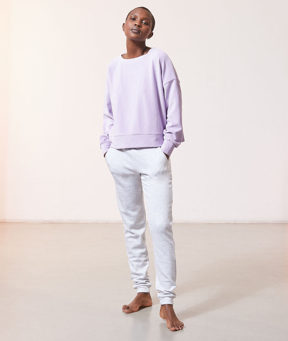 Top manches longues lilas.
