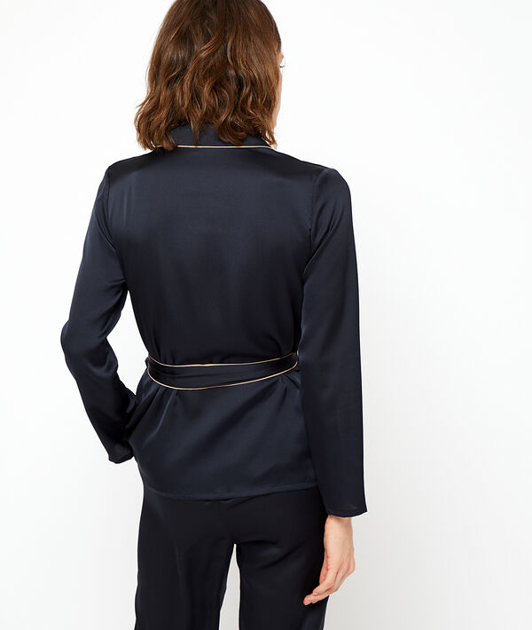 Chemise de pyjama satinée Chemise de pyjama satinée;${refinementColor}
