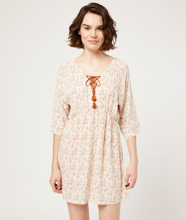 Chemise de nuit à pompons Chemise de nuit à pompons;${refinementColor}