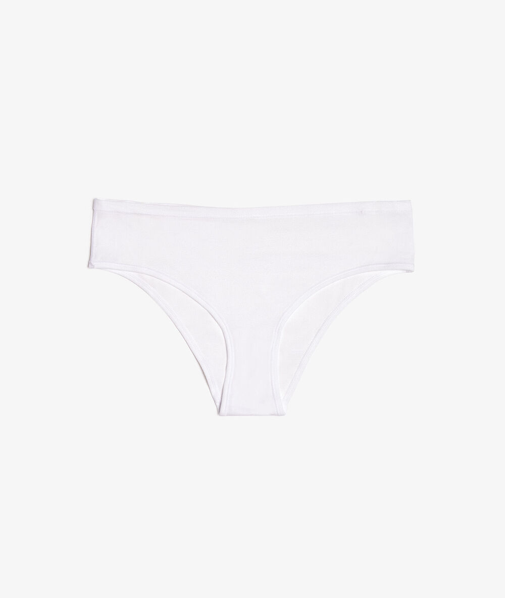 Hipster en coton bio extensible blanc.