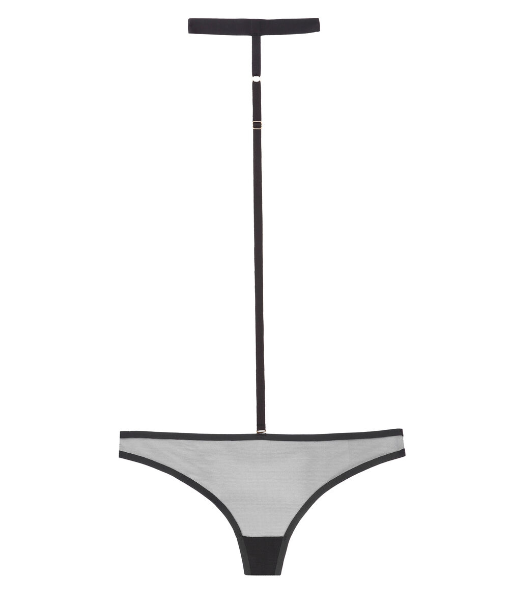 Body chocker tulle noir.