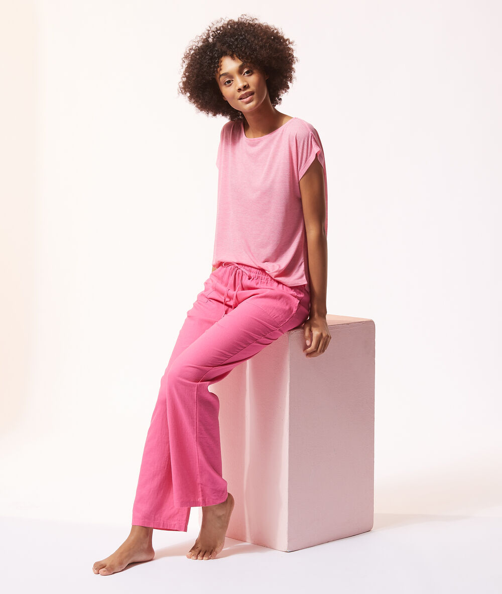 T-shirt ample fushia.