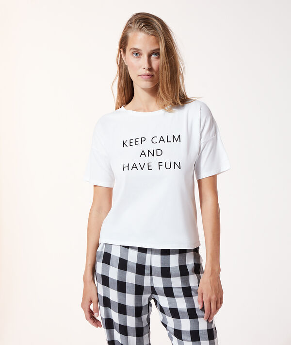 Top manches courtes "Keep calm and have fun" Top manches courtes "Keep calm and have fun";${refinementColor}